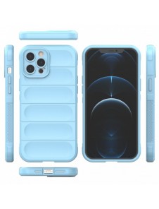 Magic Shield Case-fodral för iPhone 12 Pro Max flexibelt pansarfodral ljusblått