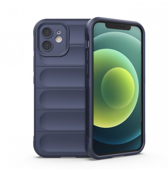 Magic Shield Fodral för iPhone 13 flexibelt pansarskal mörkblått