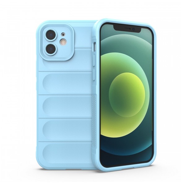 Magic Shield Fodral för iPhone 13 flexibelt pansarskal ljusblått