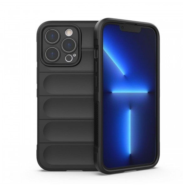 Magic Shield Case fodral för iPhone 13 Pro Max flexibelt pansarskal svart
