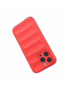 Magic Shield Fodral till iPhone 13 Pro Max flexibelt pansarskal rött
