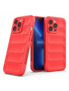 Magic Shield Fodral till iPhone 13 Pro Max flexibelt pansarskal rött
