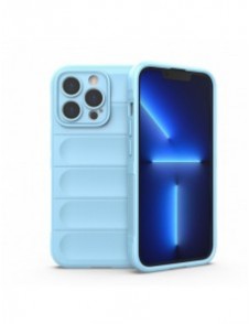 Magic Shield Fodral för iPhone 13 Pro Max flexibelt pansarskal ljusblått