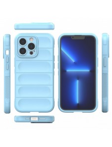 Magic Shield Fodral för iPhone 13 Pro Max flexibelt pansarskal ljusblått