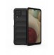 Magic Shield Case fodral för Samsung Galaxy A12 flexibelt pansarskal svart