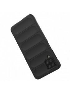 Magic Shield Case fodral för Samsung Galaxy A12 flexibelt pansarskal svart