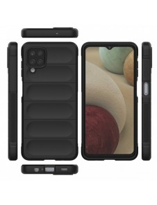 Magic Shield Case fodral för Samsung Galaxy A12 flexibelt pansarskal svart