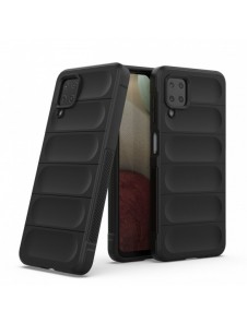 Magic Shield Case fodral för Samsung Galaxy A12 flexibelt pansarskal svart