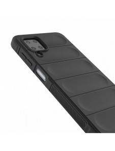 Magic Shield Case fodral för Samsung Galaxy A12 flexibelt pansarskal svart