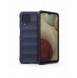 Magic Shield Case-fodral för Samsung Galaxy A12 flexibelt pansarskal mörkblått