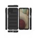 Magic Shield Case-fodral för Samsung Galaxy A12 flexibelt pansarskal mörkblått
