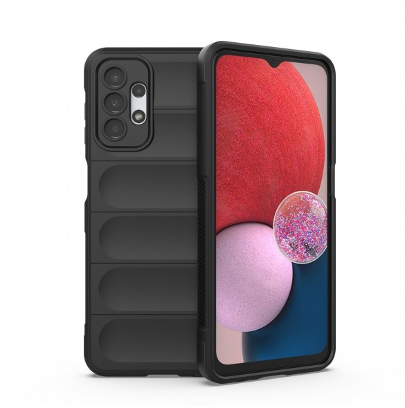 Magic Shield Fodral till Samsung Galaxy A13 5G flexibelt pansarskal svart