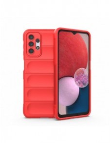 Magic Shield Case-fodral för Samsung Galaxy A13 5G flexibelt pansarskal rött