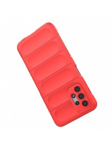 Magic Shield Case-fodral för Samsung Galaxy A13 5G flexibelt pansarskal rött