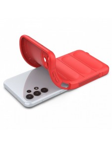 Magic Shield Case-fodral för Samsung Galaxy A13 5G flexibelt pansarskal rött