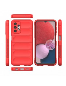 Magic Shield Case-fodral för Samsung Galaxy A13 5G flexibelt pansarskal rött