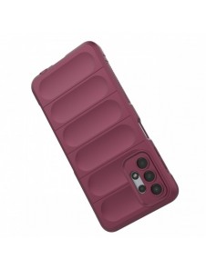 Magic Shield Fodral för Samsung Galaxy A13 5G flexibelt vinrött pansarskal