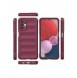 Magic Shield Fodral för Samsung Galaxy A13 5G flexibelt vinrött pansarskal