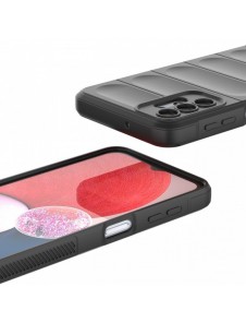 Magic Shield Fodral för Samsung Galaxy A13 5G flexibelt vinrött pansarskal
