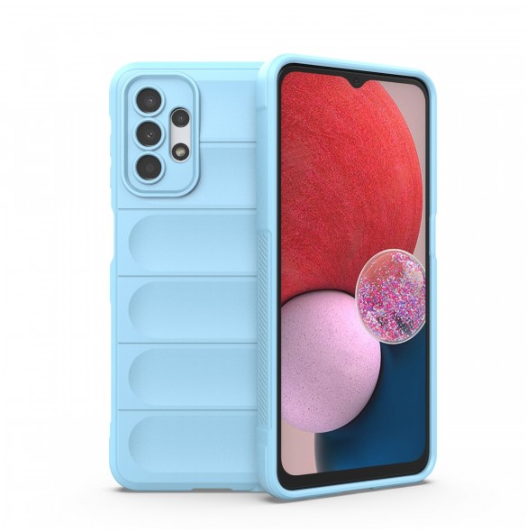 Magic Shield Fodral för Samsung Galaxy A13 5G flexibelt pansarskal ljusblått