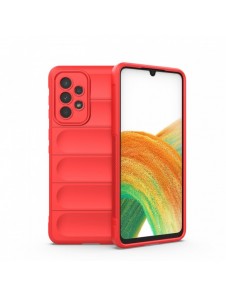 Magic Shield Fodral till Samsung Galaxy A33 5G flexibelt pansarskal rött