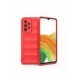 Magic Shield Fodral till Samsung Galaxy A33 5G flexibelt pansarskal rött
