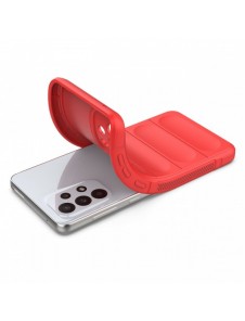 Magic Shield Fodral till Samsung Galaxy A33 5G flexibelt pansarskal rött
