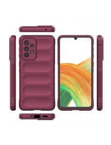 Magic Shield-fodral för Samsung Galaxy A33 5G flexibelt pansarbrunt skal