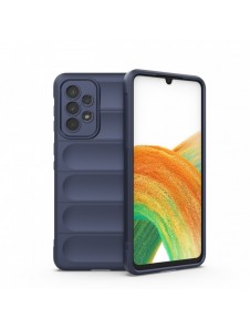 Magic Shield Fodral till Samsung Galaxy A33 5G flexibelt pansarskal mörkblått