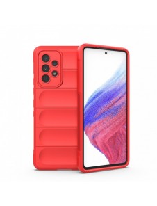 Magic Shield Fodral till Samsung Galaxy A53 5G flexibelt pansarskal rött