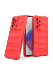 Magic Shield Fodral till Samsung Galaxy A53 5G flexibelt pansarskal rött