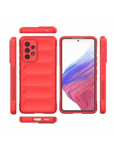 Magic Shield Fodral till Samsung Galaxy A53 5G flexibelt pansarskal rött