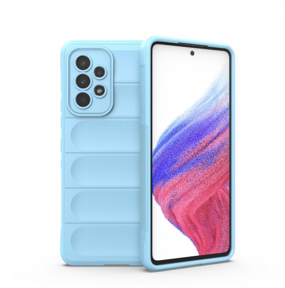 Magic Shield Fodral för Samsung Galaxy A53 5G flexibelt pansarskal ljusblått