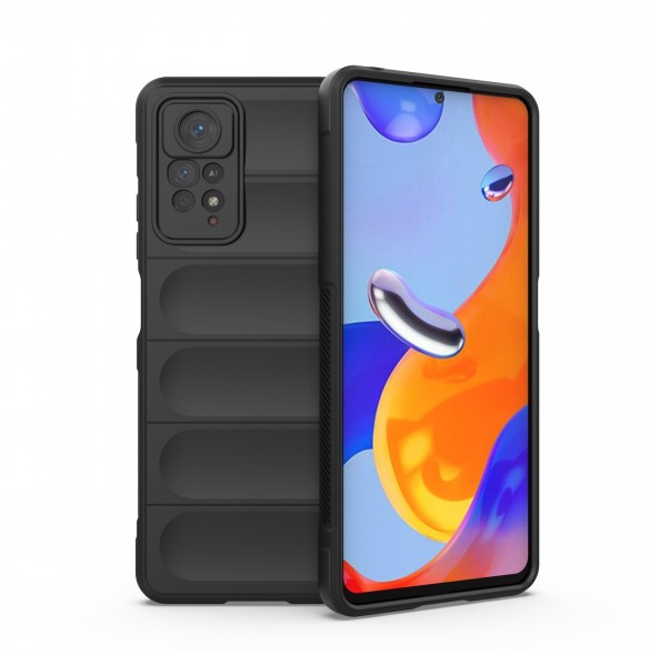 Magic Shield Fodral till Xiaomi Redmi Note 11 Pro flexibelt pansarskal svart