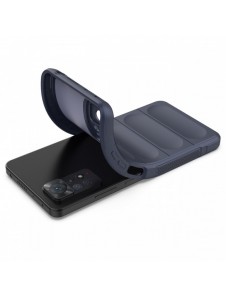 Magic Shield Case-fodral till Xiaomi Redmi Note 11 Pro flexibelt pansarskydd mörkblått