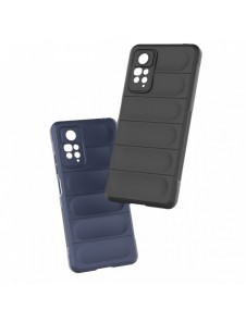 Magic Shield Case-fodral till Xiaomi Redmi Note 11 Pro flexibelt pansarskydd mörkblått