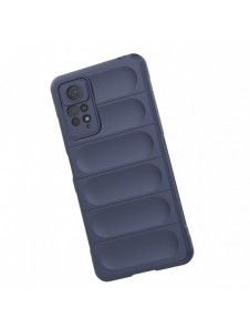 Magic Shield Case-fodral till Xiaomi Redmi Note 11 Pro flexibelt pansarskydd mörkblått