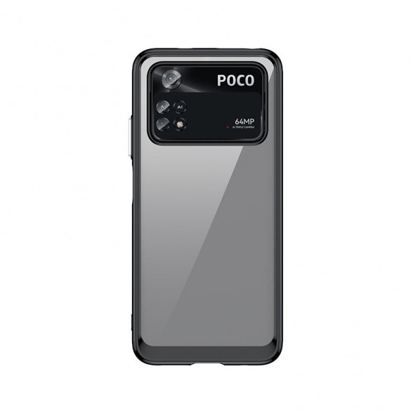 Outer Space Case för Xiaomi Poco M4 Pro-fodral med en flexibel ram svart