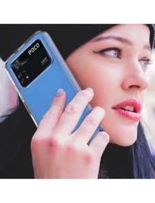 Outer Space Case för Xiaomi Poco M4 Pro-fodral med en flexibel ram svart