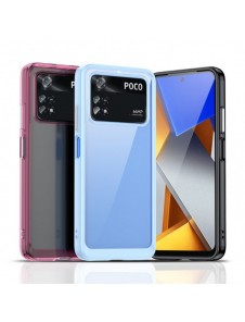 Outer Space Case för Xiaomi Poco M4 Pro-fodral med en flexibel ram blå