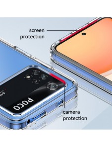 Outer Space Case för Xiaomi Poco M4 Pro-fodral med en flexibel ram blå
