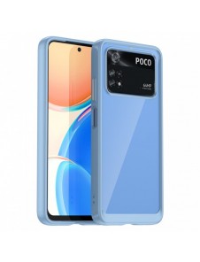 Outer Space Case för Xiaomi Poco M4 Pro-fodral med en flexibel ram blå