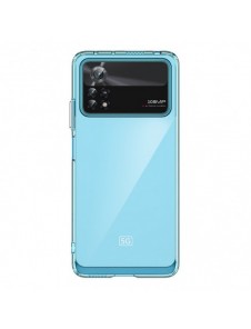 Outer Space Fodral för Xiaomi Poco X4 Pro 5G skal med en flexibel ram blå