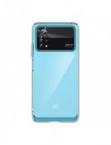 Outer Space Fodral för Xiaomi Poco X4 Pro 5G skal med en flexibel ram blå