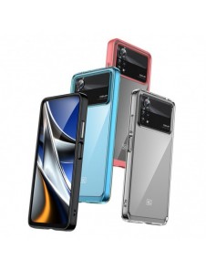 Outer Space Fodral för Xiaomi Poco X4 Pro 5G skal med en flexibel ram blå