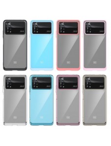 Outer Space Fodral för Xiaomi Poco X4 Pro 5G skal med en flexibel ram blå