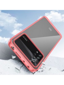 Outer Space Case Xiaomi Poco X4 Pro 5G skal med en flexibel ram röd