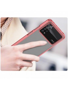 Outer Space Case Xiaomi Poco X4 Pro 5G skal med en flexibel ram röd