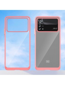 Outer Space Case Xiaomi Poco X4 Pro 5G skal med en flexibel ram röd