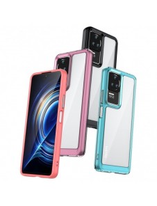 Outer Space Case för Xiaomi Poco F4 5G-fodral med en flexibel ram blå